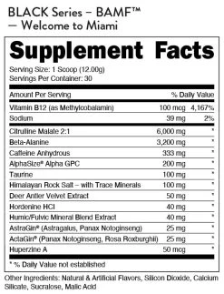Bucked Up BAMF Black High Stimulant Nootropic Pre Workout -Sports Energy Supplement Shop 2894 1595622893 BU SFP BLACK BAMF WelcomeToMiami 2020.05.18.1654705920