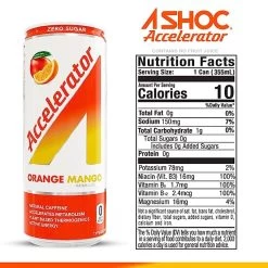 A-Shoc Accelerator Fat Burner Energy Drink -Sports Energy Supplement Shop 61GiKIeeBnL. SX679