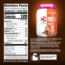 Dymatize ISO100 In Dunkin' Flavors -Sports Energy Supplement Shop 91Q TN05fRL. AC SL1500