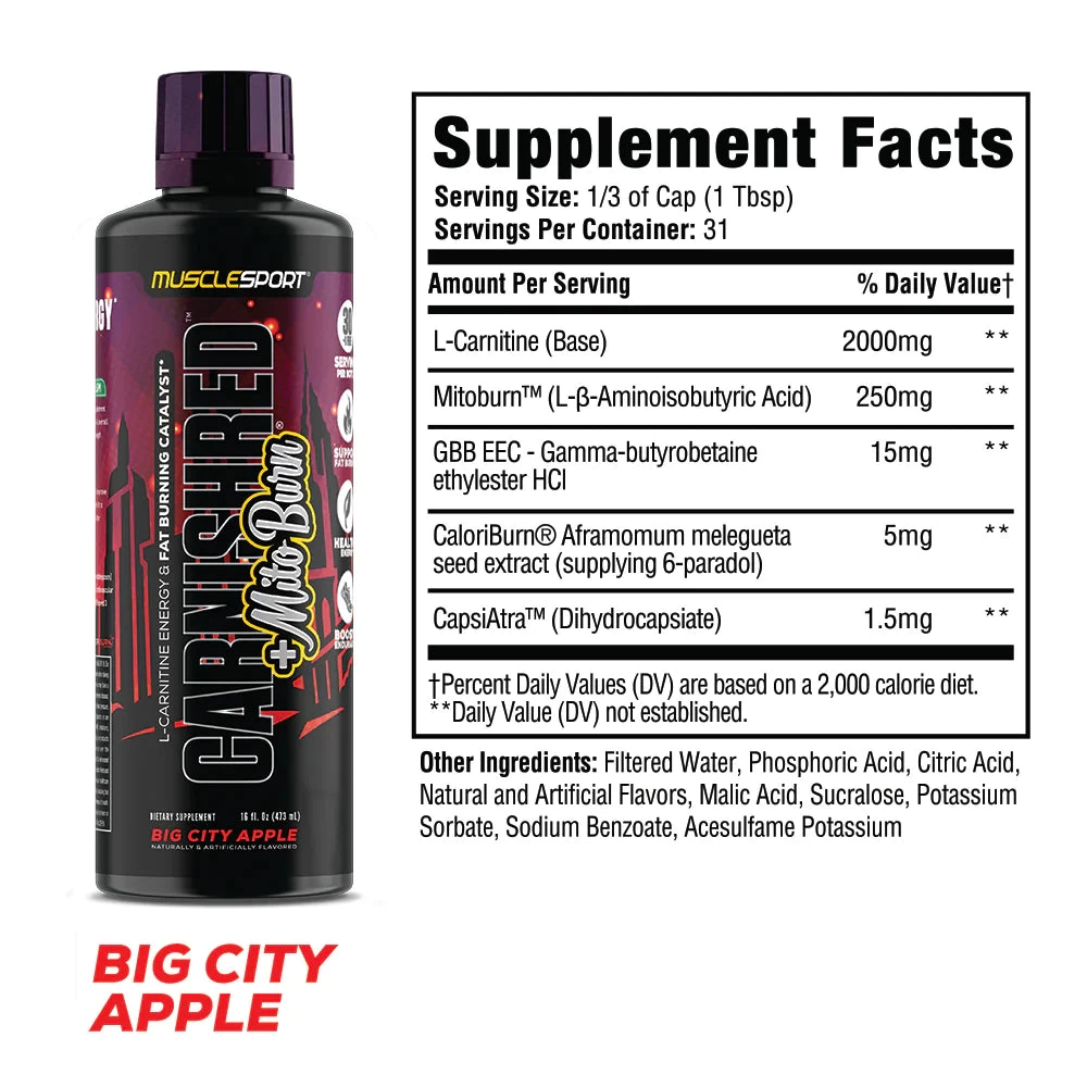 Musclesport CarniShred®+ Mitoburn® Non Stim Fat Burner 10 Musclesport CarniShred®+ Mitoburn® Non Stim Fat Burner - Image 8
