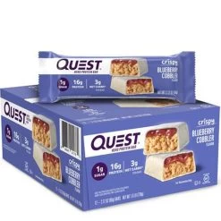 Quest Crispy Hero Protein Bar -Sports Energy Supplement Shop Blueberry Cobbler Quest Nutrition Crispy Hero Protein Bar