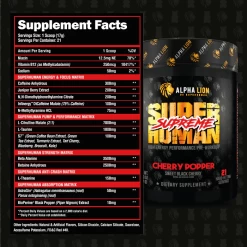 Alpha Lion Superhuman Supreme -Sports Energy Supplement Shop CherryPopper Supreme