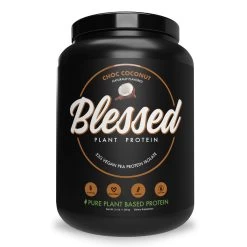 EHP Blessed Plant Protein -Sports Energy Supplement Shop Choc Coconut Vanilla Chai Blessed Plant Protein Powder Supplement by EHP Labs Katya Henry