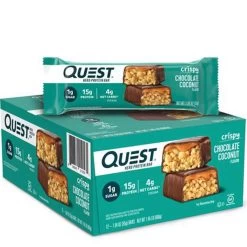 Quest Crispy Hero Protein Bar -Sports Energy Supplement Shop Chocolate Coconut Quest Nutrition Crispy Hero Protein Bar