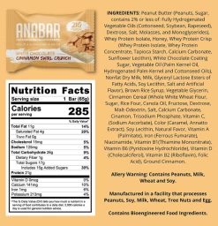 Anabar Protein Packed Candy Bar -Sports Energy Supplement Shop CinnamonBl