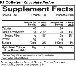 R1 Collagen Peptides 21 R1 Collagen Peptides -Sports Energy Supplement Shop Collagen Chocolate Fudge