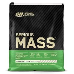 Optimum Nutrition Serious Mass Protein -Sports Energy Supplement Shop Cookies and Cream Serious Mass Weight Gainer Protein by ON Optimum Nutrition