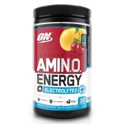 Optimum Nutrition ESSENTIAL Amino ENERGY+ ELECTROLYTES -Sports Energy Supplement Shop CranLemonade