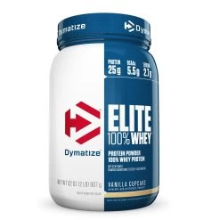 Elite 100% Whey Protein -Sports Energy Supplement Shop Dymatize Elite 100 Whey Vanilla Cupcake