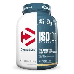 ISO100 Protein -Sports Energy Supplement Shop Dymatize Iso 100 Birthday Cake 3 lbs