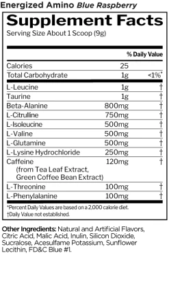 R1 Energized Amino -Sports Energy Supplement Shop Energized Amino Blue Raspberry