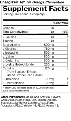 R1 Energized Amino -Sports Energy Supplement Shop Energized Amino Orange Clementine