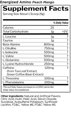 R1 Energized Amino -Sports Energy Supplement Shop Energized Amino Peach Mango