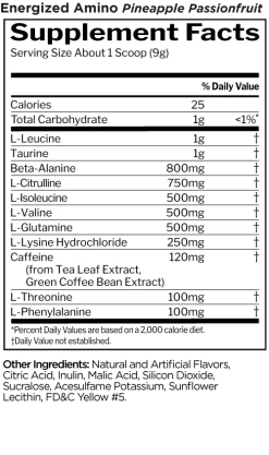 R1 Energized Amino -Sports Energy Supplement Shop Energized Amino Pineapple Passionfruit