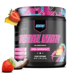 Redcon1 Total War Pre Workout -Sports Energy Supplement Shop Fruitpunch30 26