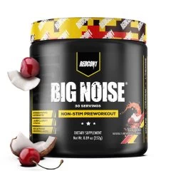 Redcon1 Big Noise Non Stim Pre Workout -Sports Energy Supplement Shop Fruitpunch30 95