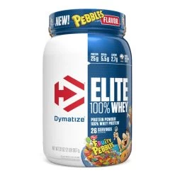 Elite 100% Whey Protein -Sports Energy Supplement Shop Fruity Pebbles Cereal Elite Whey Protein Powder Supplement by Dymatize
