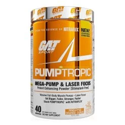 GAT Sport Pumptropic -Sports Energy Supplement Shop GAT Sport Pumptropic Mega Pump Laser Focus Supplement Pineapple Orange Guava
