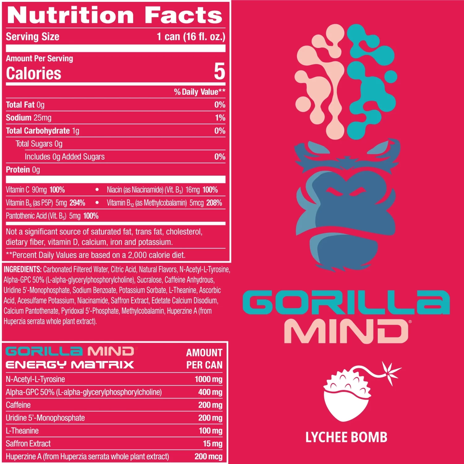 Gorilla Mind Energy Drink 20 Gorilla Mind Energy Drink - Image 18