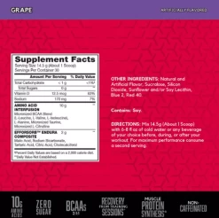 BSN AMINO X -Sports Energy Supplement Shop Grape30