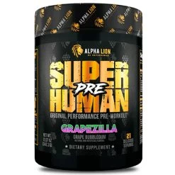 Alpha Lion Super Human Pre-Workout -Sports Energy Supplement Shop GrapeZilla