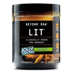 LIT Pre Workout 8 LIT Pre Workout -Sports Energy Supplement Shop Jolly Rancher Green Apple Beyond Raw LIT PWO Energy Drink Pre Workout Powder by GNC Jolly Ranger