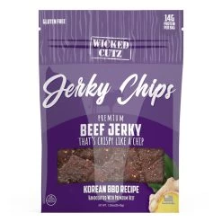 Wicked Cutz Jerky Chips -Sports Energy Supplement Shop Korean BBQ Jerky Chips by Wicked Cutz Premium Beef Jerky