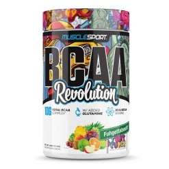 Musclesport BCAA Revolution -Sports Energy Supplement Shop MuscleSport BCAA Revolution Fughettaboutit Fruit Punch Supplement