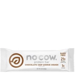 No Cow Vegan Protein Bar -Sports Energy Supplement Shop No Cow Chocolate Chip Cookie Dough