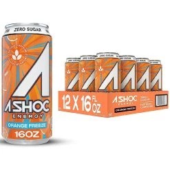 A-Shoc Energy Drink -Sports Energy Supplement Shop OrangeFreeze