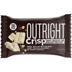 Outright Protein Bar -Sports Energy Supplement Shop Outright Protein Bar White Chocolate Chip Crisp Healthy Snack Tiger Marc Lobliner