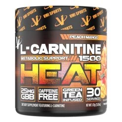 L-Carnitine 1500 HEAT Powder -Sports Energy Supplement Shop Peach Mango L Carnitine HEAT Weight Loss Supplement by VMI Sports