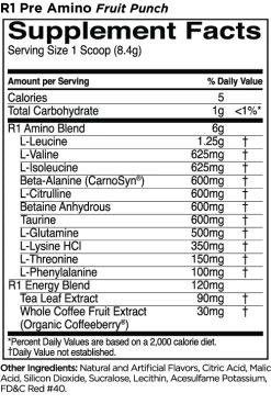 R1 Pre-Amino 27 R1 Pre-Amino -Sports Energy Supplement Shop Pre Amino Fruit Punch 9f267e8a 625c 4fcb b111 bce9117a300d