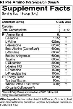 R1 Pre-Amino 29 R1 Pre-Amino -Sports Energy Supplement Shop Pre Amino Watermelon Splash 79463cf0 d52e 4fa7 aec7 6ad6cbfc7ca3