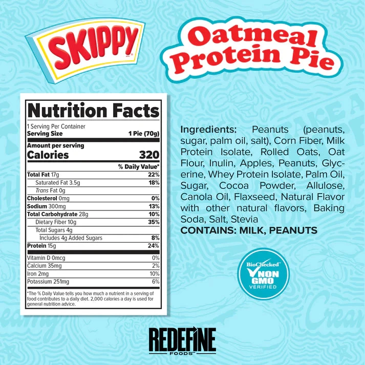 Redefine X Skippy® Oatmeal Protein Pie 5 Redefine X Skippy® Oatmeal Protein Pie - Image 3