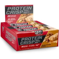 BSN Protein Crisp -Sports Energy Supplement Shop Protein Crisp Protein Bar by BSN Peanut Butter Crunch