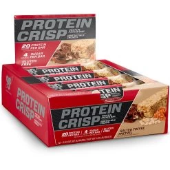 BSN Protein Crisp -Sports Energy Supplement Shop Protein Crisp Protein Bar by BSN Salted Toffee Pretzel