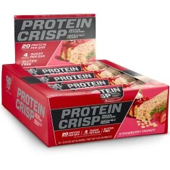 BSN Protein Crisp -Sports Energy Supplement Shop Protein Crisp Protein Bar by BSN Strawberry Crunch