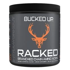 RACKED BCAA -Sports Energy Supplement Shop RACKED Branch Chain Amino Acids Bucked UP Supplements Peach Mango