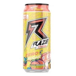 RAZE Energy Drink -Sports Energy Supplement Shop Raze Energy Drink White Peach