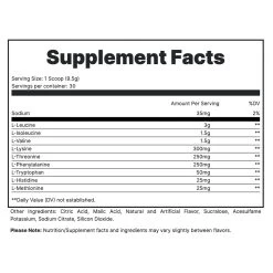 Redcon1 Grunt EAA's -Sports Energy Supplement Shop SUPP FACTS GRUNT TIGERS BLOOD