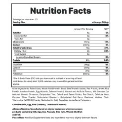 Redcon1 MRE Meal Replacement Protein -Sports Energy Supplement Shop SUPP FACTS MRE 7LB BANANA NUT BREAD