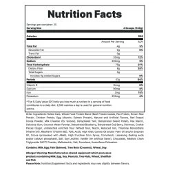 Redcon1 MRE Meal Replacement Protein -Sports Energy Supplement Shop SUPP FACTS MRE 7LB OATMEAL CHOCOLATE CHIP