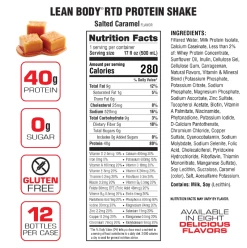 Labrada Lean Body Protein Shake RTD -Sports Energy Supplement Shop SaltedCaramel