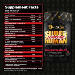 Alpha Lion Superhuman Supreme -Sports Energy Supplement Shop Slaughtermelon Supreme