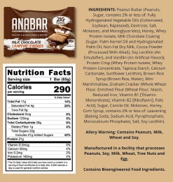 Anabar Protein Packed Candy Bar -Sports Energy Supplement Shop SmoresBL
