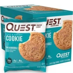 Quest Protein Cookie -Sports Energy Supplement Shop Snickerdoodle Soft and Chewy Protein Cookie by Quest Nutrition l Bar l Healthy l High Protein l Safe l Clean l Keto l Weight Loss