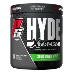 HYDE Xtreme Pre Workout -Sports Energy Supplement Shop Sour Green Apple HYDE Xtreme Pre Workout powder supplement by Pro Supps
