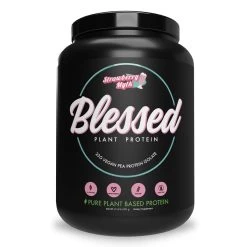 EHP Blessed Plant Protein -Sports Energy Supplement Shop Strawberry Mylk Milk Vanilla Chai Blessed Plant Protein Powder Supplement by EHP Labs Katya Henry