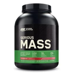 Optimum Nutrition Serious Mass Protein -Sports Energy Supplement Shop Strawberry Serious Mass Weight Gainer Protein by ON Optimum Nutrition